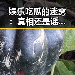 娱乐吃瓜的迷雾：真相还是谣言？🤔